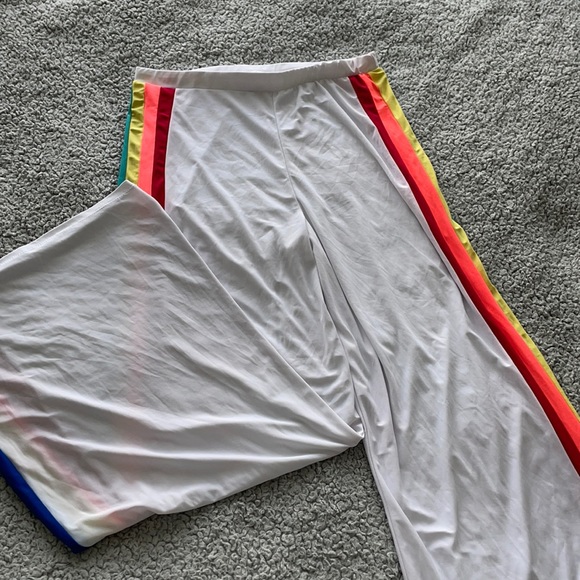 Fashion Nova Pants - Fashion Nova rainbow joggers
